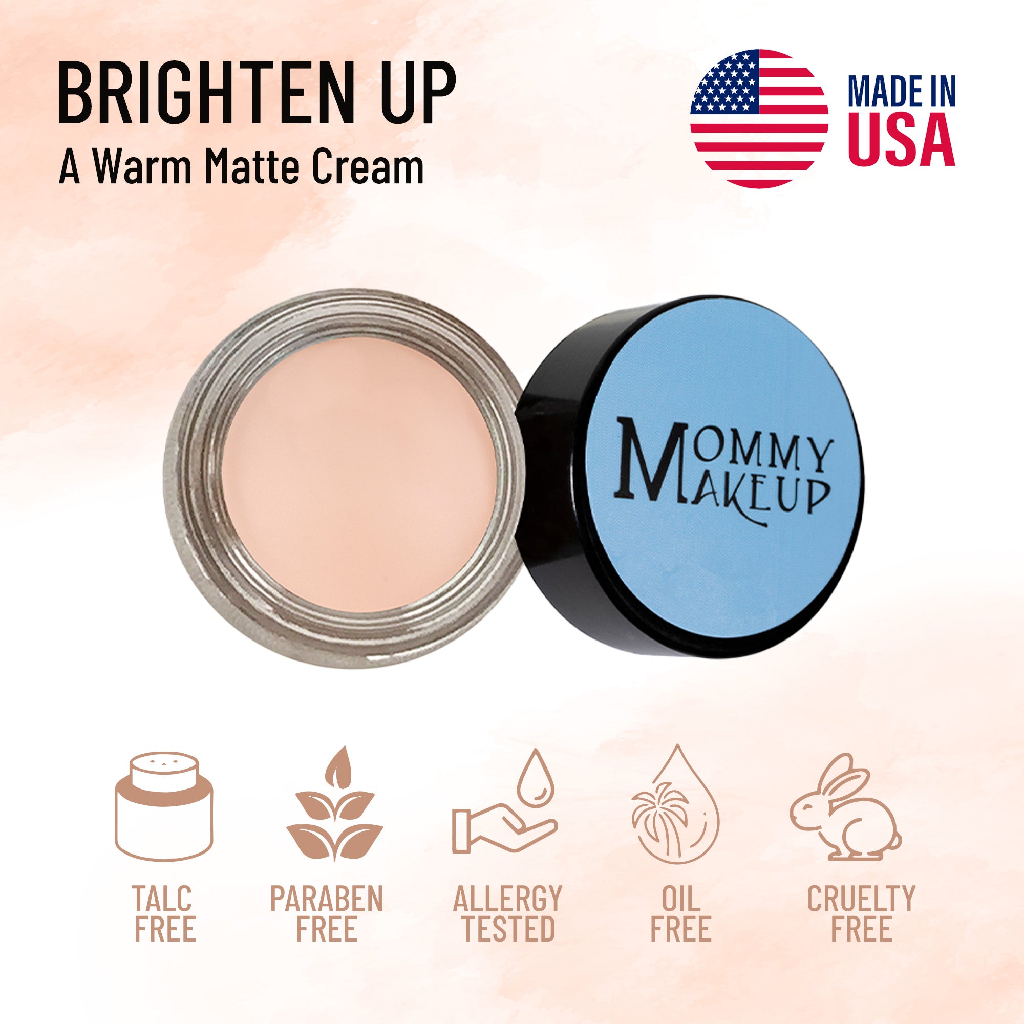Brighten Up Any Wear Creme - A Waterproof Multi-tasking creme to powder product for eyes, cheeks & lips. Can be worn anywhere - RFE Marketing Ventures