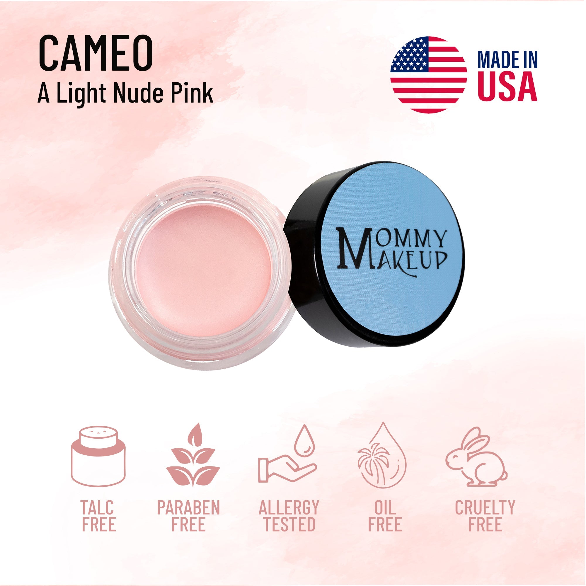 Cameo Any Wear Creme - A Waterproof Multi-tasking creme to powder product for eyes, cheeks & lips. Can be worn anywhere - RFE Marketing Ventures