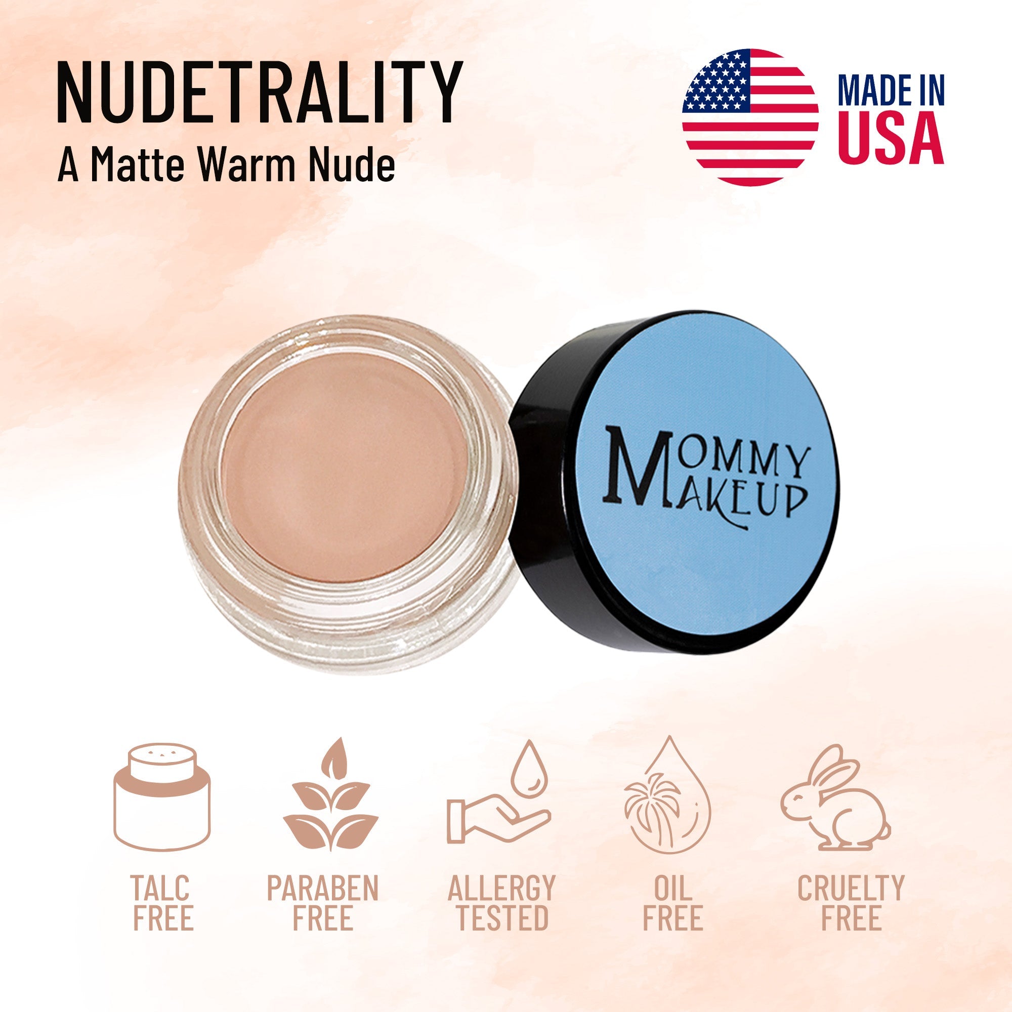 Nudetrality Any Wear Creme - A Waterproof Multi-tasking creme to powder product for eyes, cheeks & lips. Can be worn anywhere - RFE Marketing Ventures