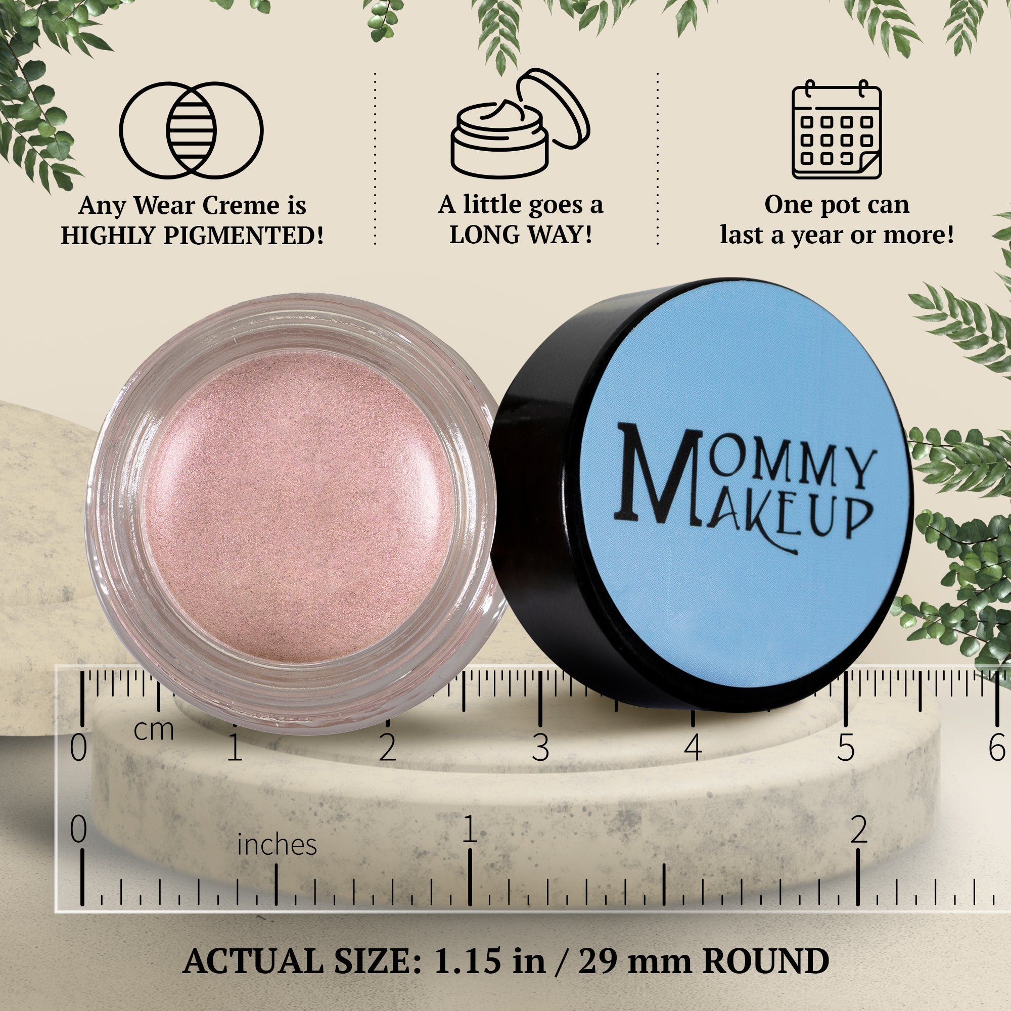 Pink Icing Any Wear Creme - A Waterproof Multi-tasking creme to powder product for eyes, cheeks & lips. Can be worn anywhere - RFE Marketing Ventures