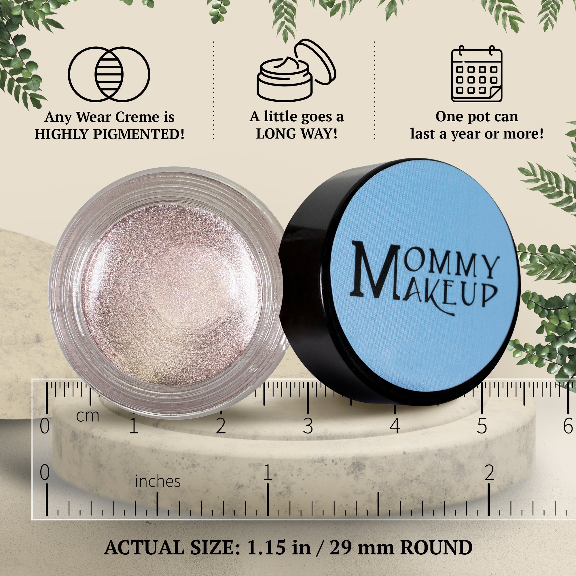 Crystal Any Wear Creme - A Waterproof Multi-tasking creme to powder product for eyes, cheeks & lips. Can be worn anywhere - RFE Marketing Ventures