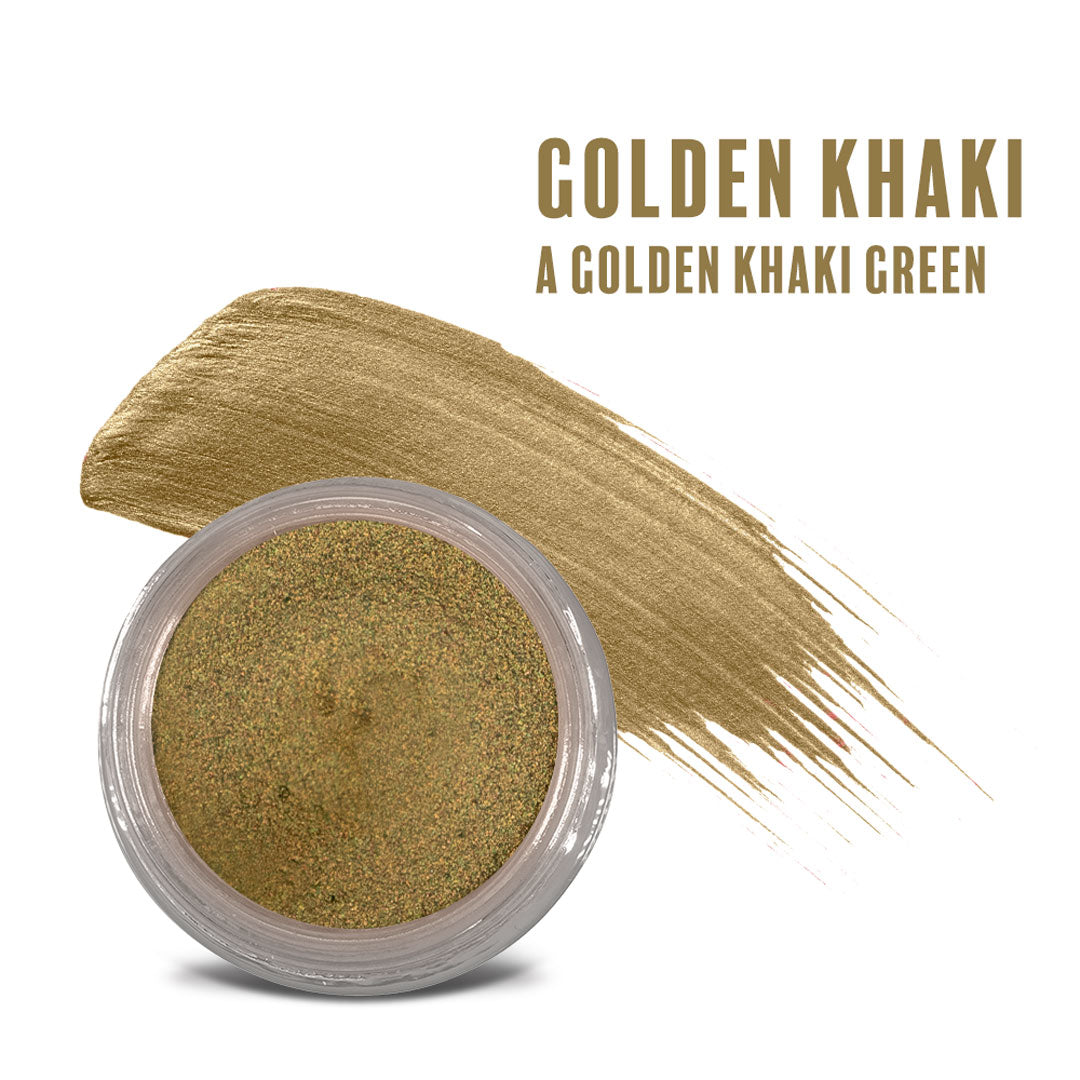 Golden Khaki Any Wear Creme - A Waterproof Multi-tasking creme to powder product for eyes, cheeks & lips. Can be worn anywhere - RFE Marketing Ventures