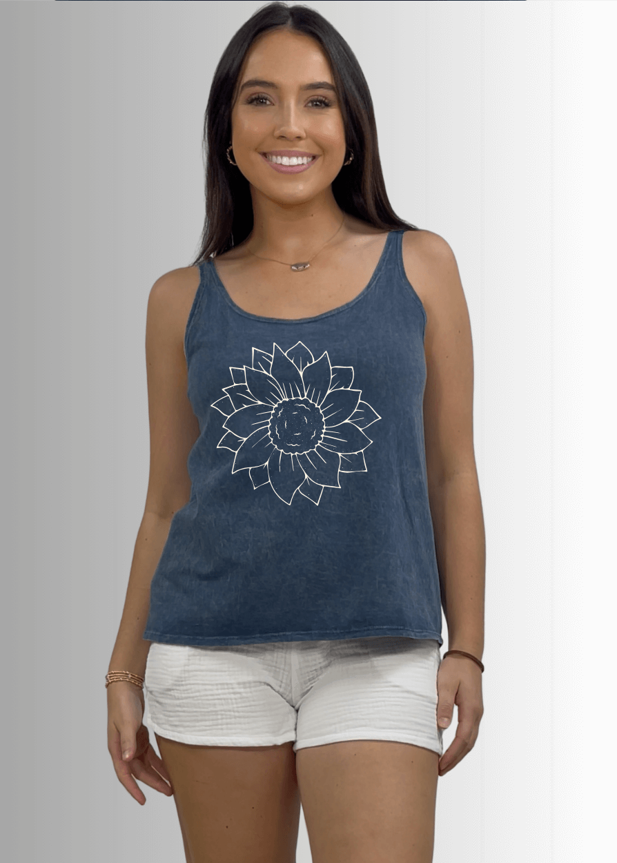 A Simple Flower Premium USA Made Cotton Tank Top - RFE Marketing Ventures