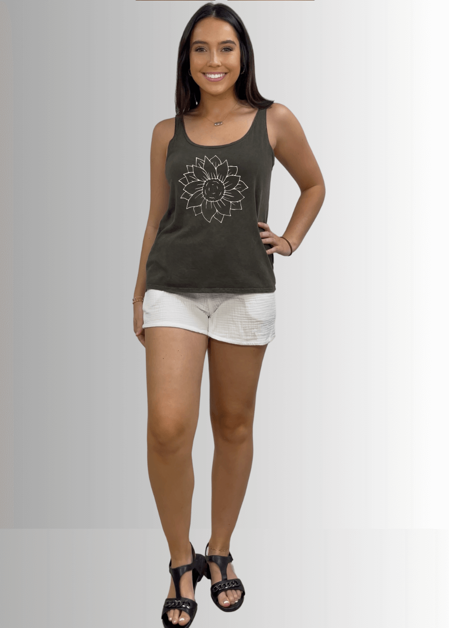A Simple Flower Premium USA Made Cotton Tank Top - RFE Marketing Ventures