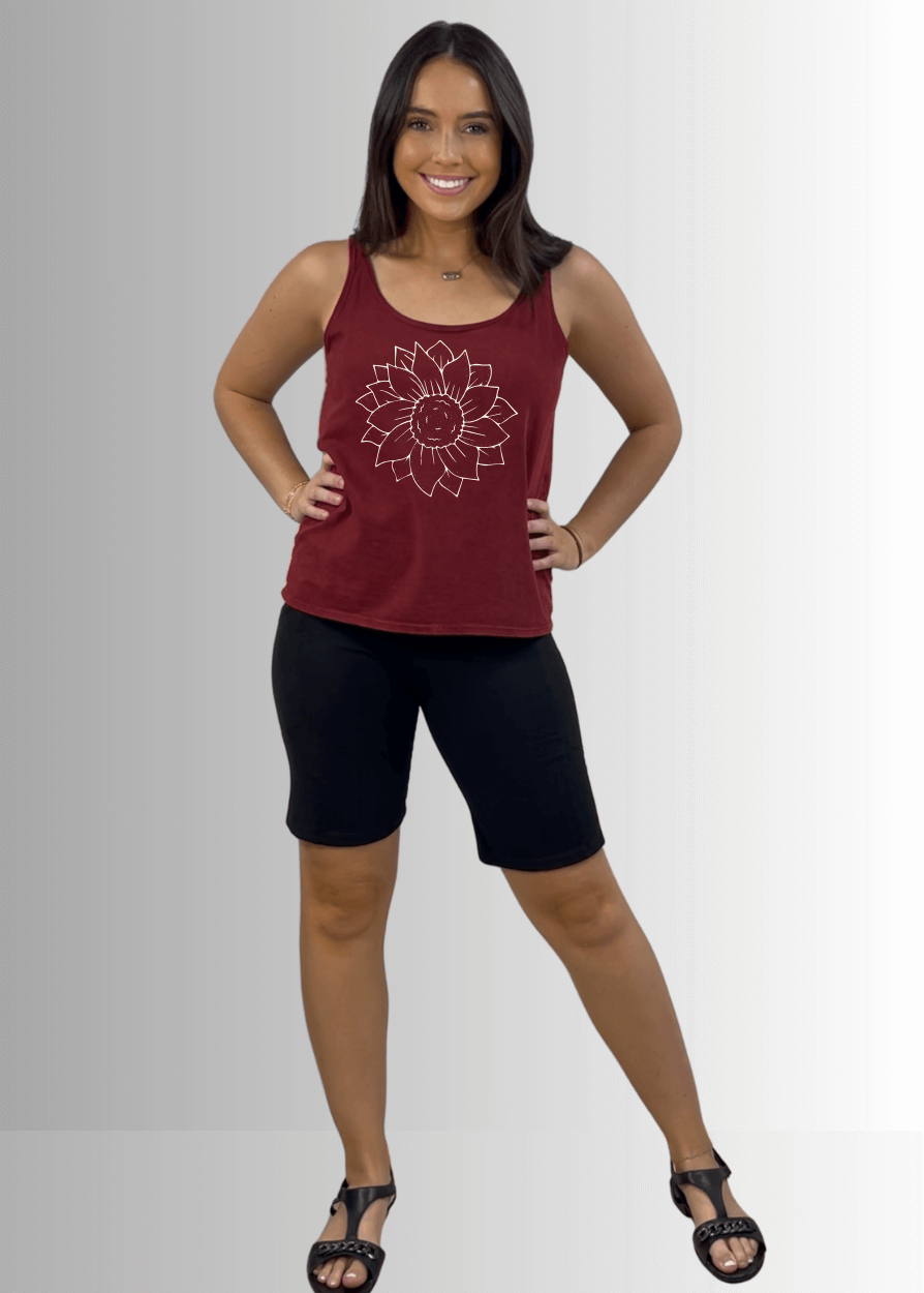 A Simple Flower Premium USA Made Cotton Tank Top - RFE Marketing Ventures
