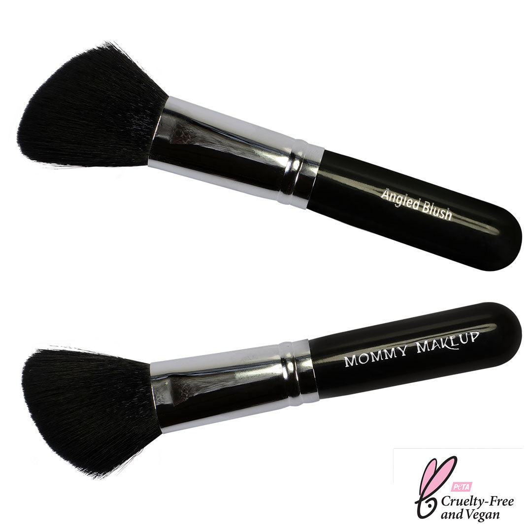 Angled Blush Brush - Hand cut, Vegan, Cruelty-free - RFE Marketing Ventures