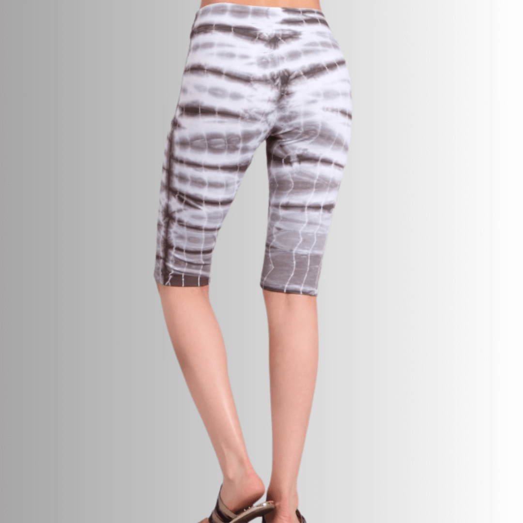 Long Tie Dye Biker Shorts in Taupe for Ultimate Comfort and Style