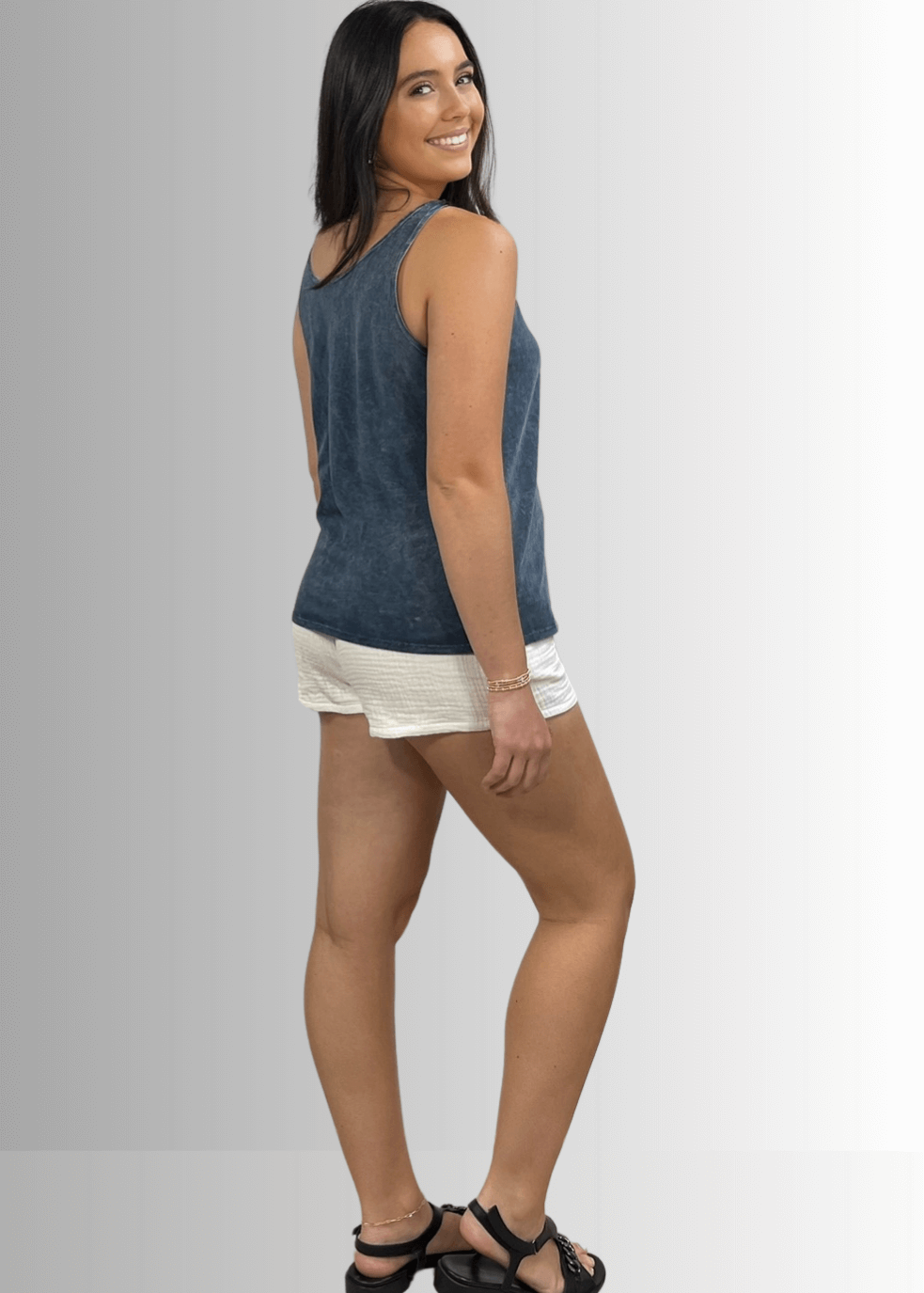 Twenty Four Seven Cotton Tank Top Light Denim