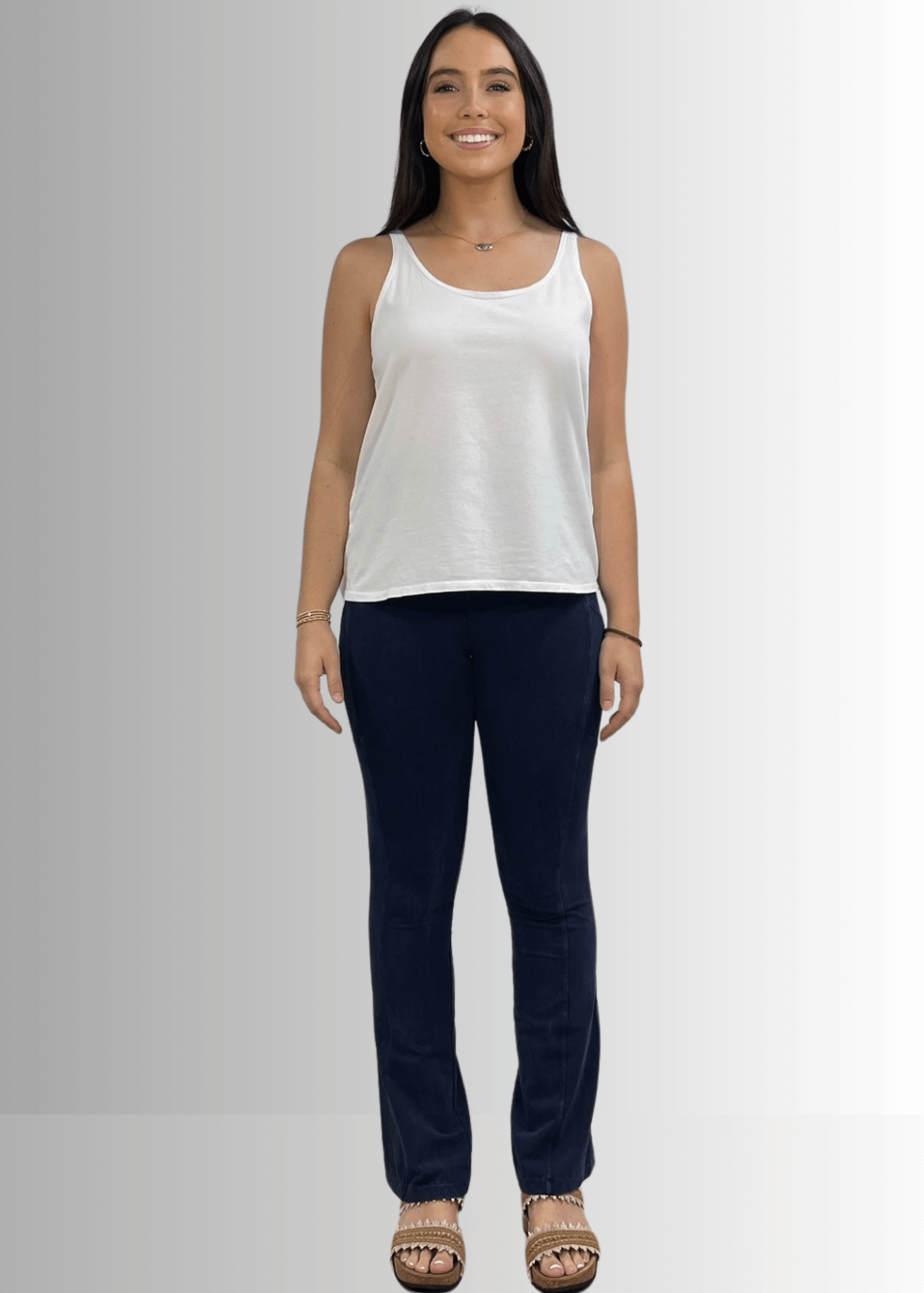 Twenty Four Seven Cotton Tank Top White