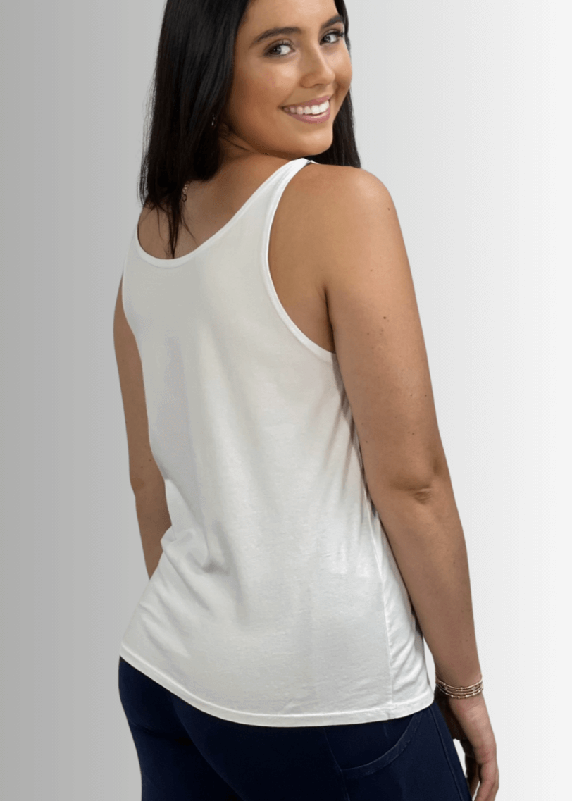 Twenty Four Seven Cotton Tank Top White