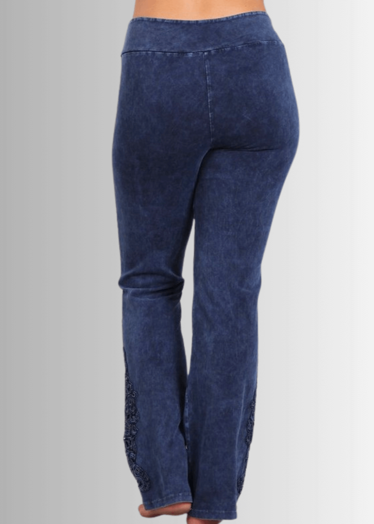 Bootcut Jeggings Crochet Hem Plus Size - Comfortable & Stylish Plus Size Bootcut Jeggings