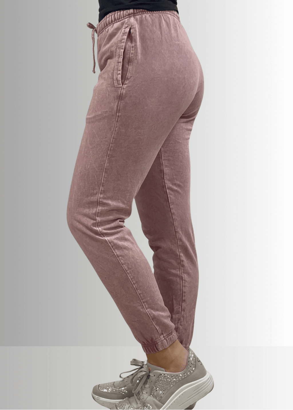 All Day French Terry Mauve Pocket Joggers