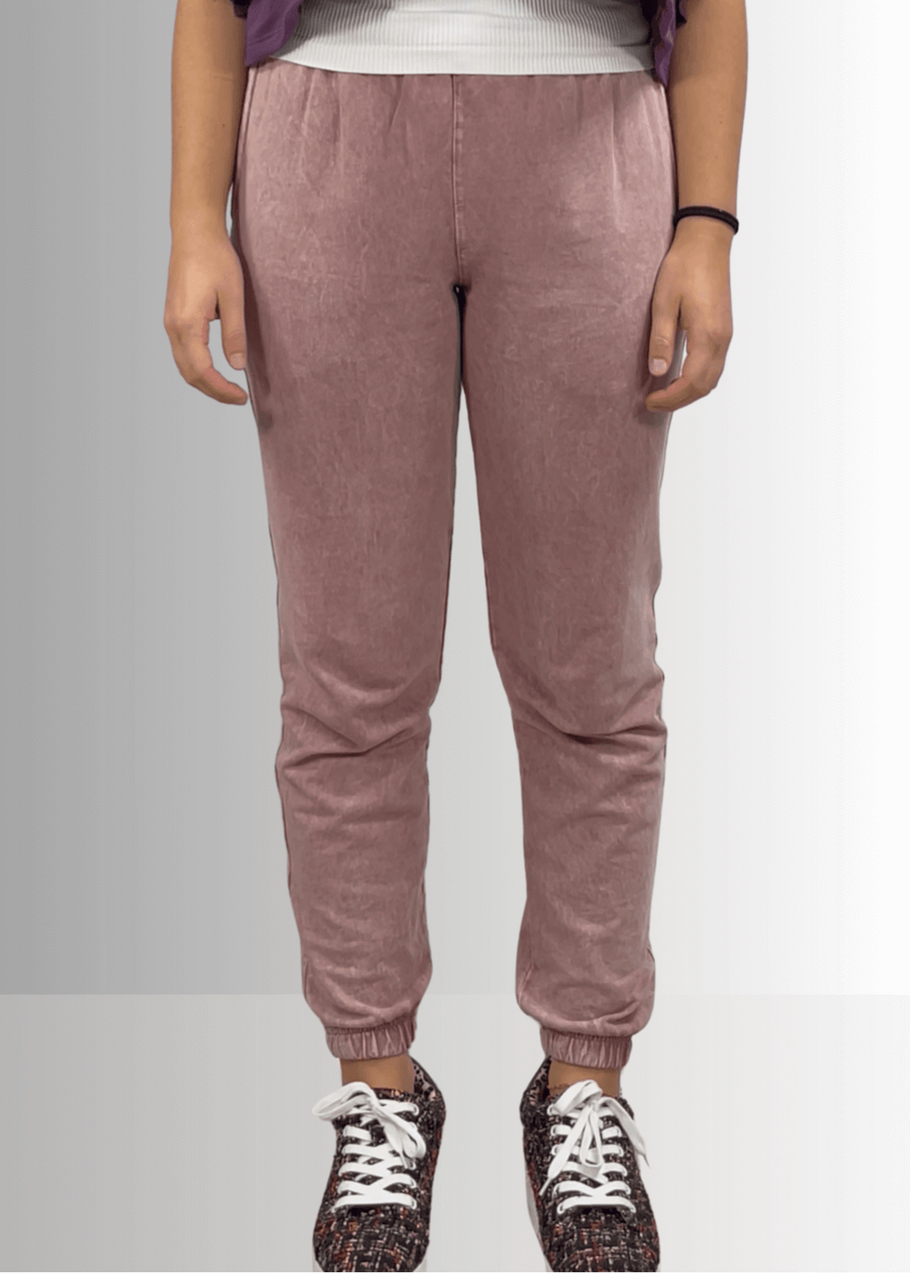 All Day French Terry Mauve Pocket Joggers