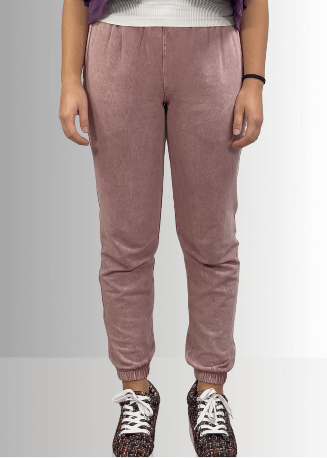 All Day French Terry Mauve Pocket Joggers