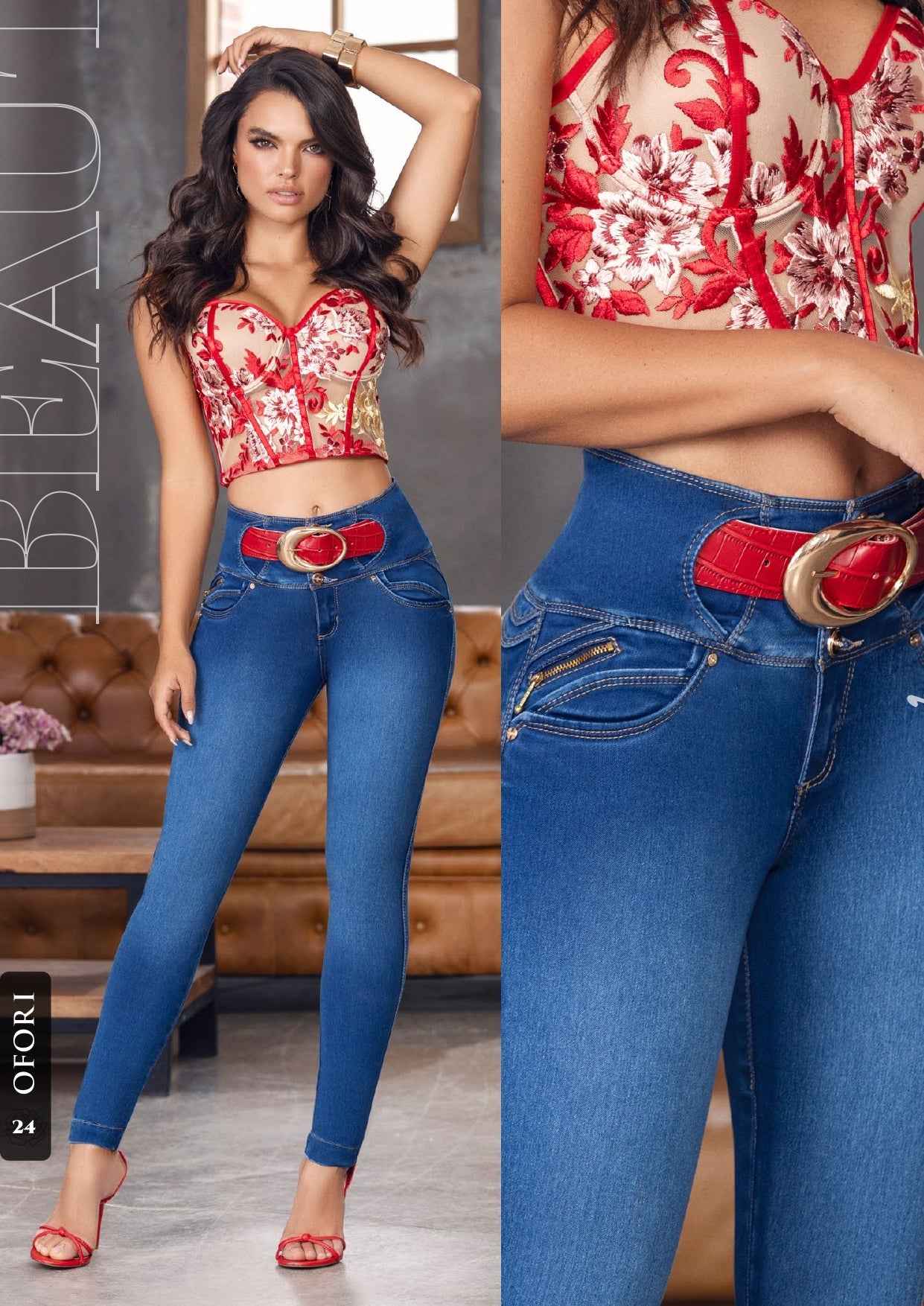 Opera Colombian Push Up Jeans - 100% Authentic and Stylish
