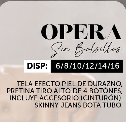 Opera Colombian Push Up Jeans - 100% Authentic and Stylish