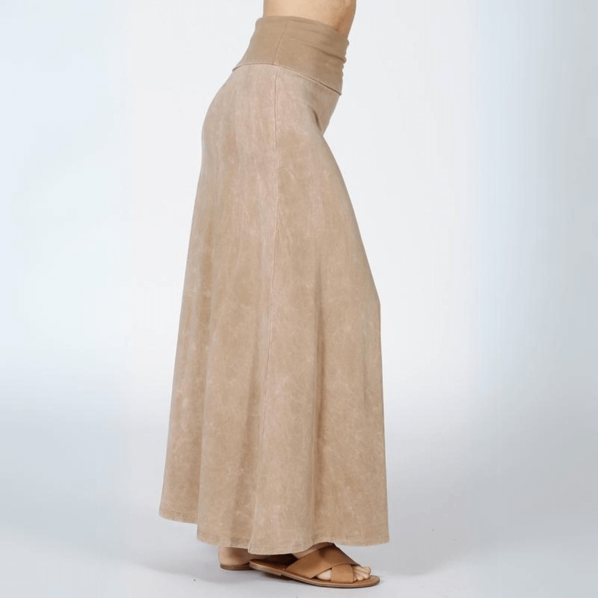 American Cotton Maxi Skirt Made in USA