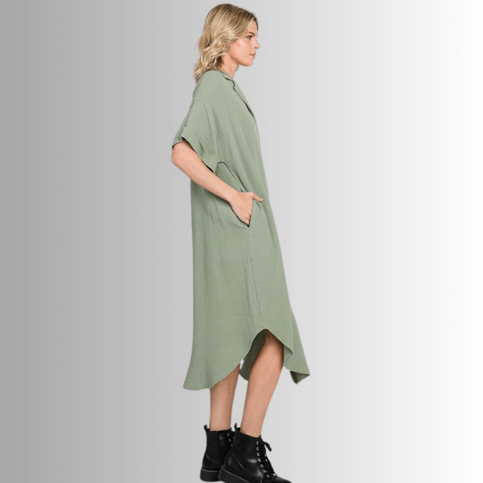 Phoebe Cotton Gauze Shirt Dress - Versatile and Stylish Summer Essential
