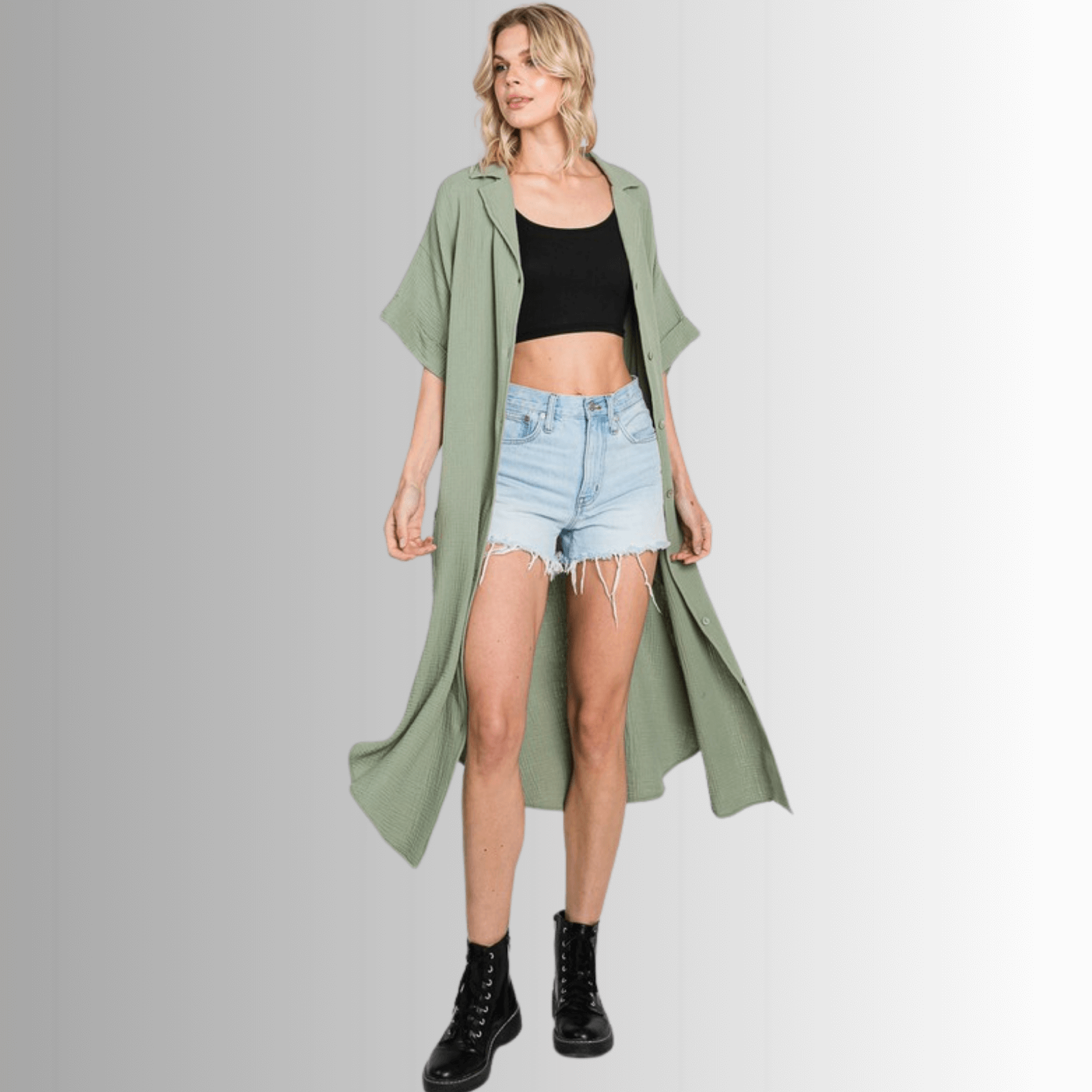 Phoebe Cotton Gauze Shirt Dress - Versatile and Stylish Summer Essential