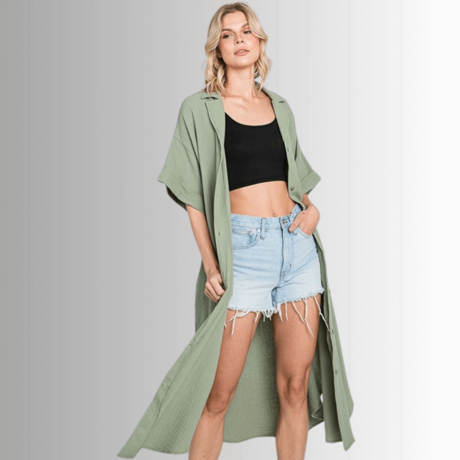 Phoebe Cotton Gauze Shirt Dress for Effortless Style and Comfort