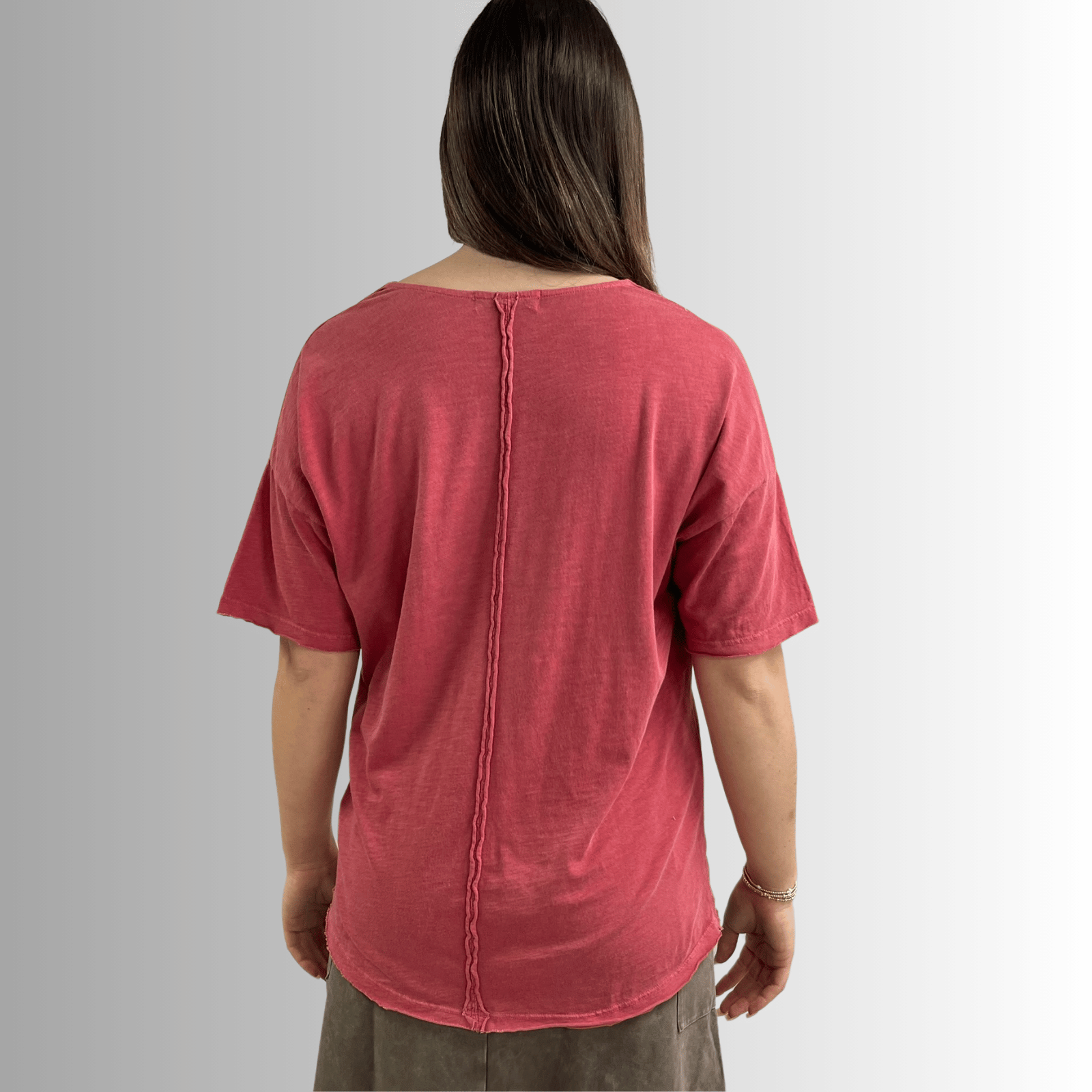 Julianne Cotton Cowl Neck Tee - Comfortable and Stylish Essential