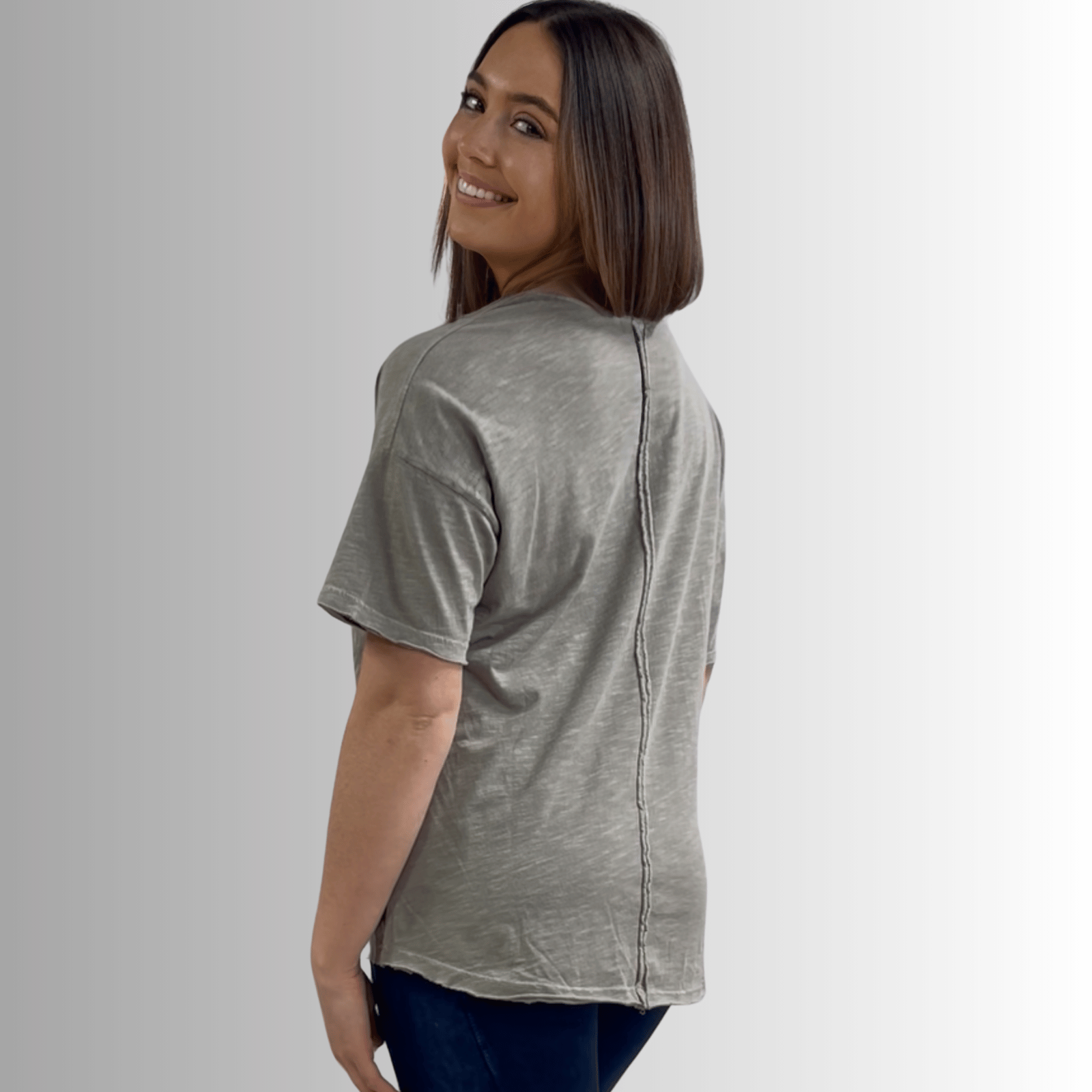 Julianne Cotton Cowl Neck Tee for Effortless Style and Comfort