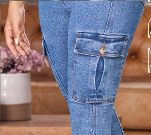 Porland 100% Authentic Colombian Push Up Cargo Pockets Jeans - RFE Marketing Ventures