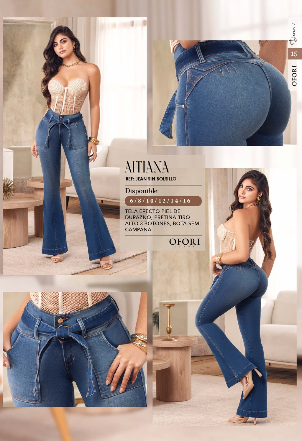 Aitana 100% Authentic Colombian Push Up FLARE Jeans - RFE Marketing Ventures