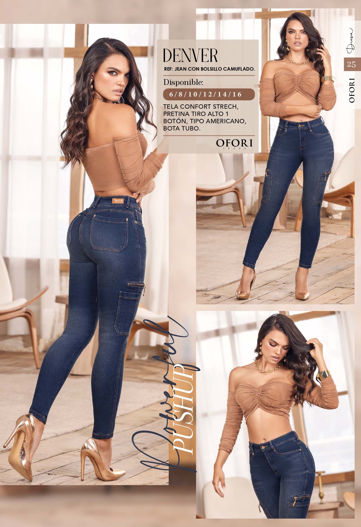 DENVER - 100% Authentic Colombian Push-Up CARGO Jeans - RFE Marketing Ventures