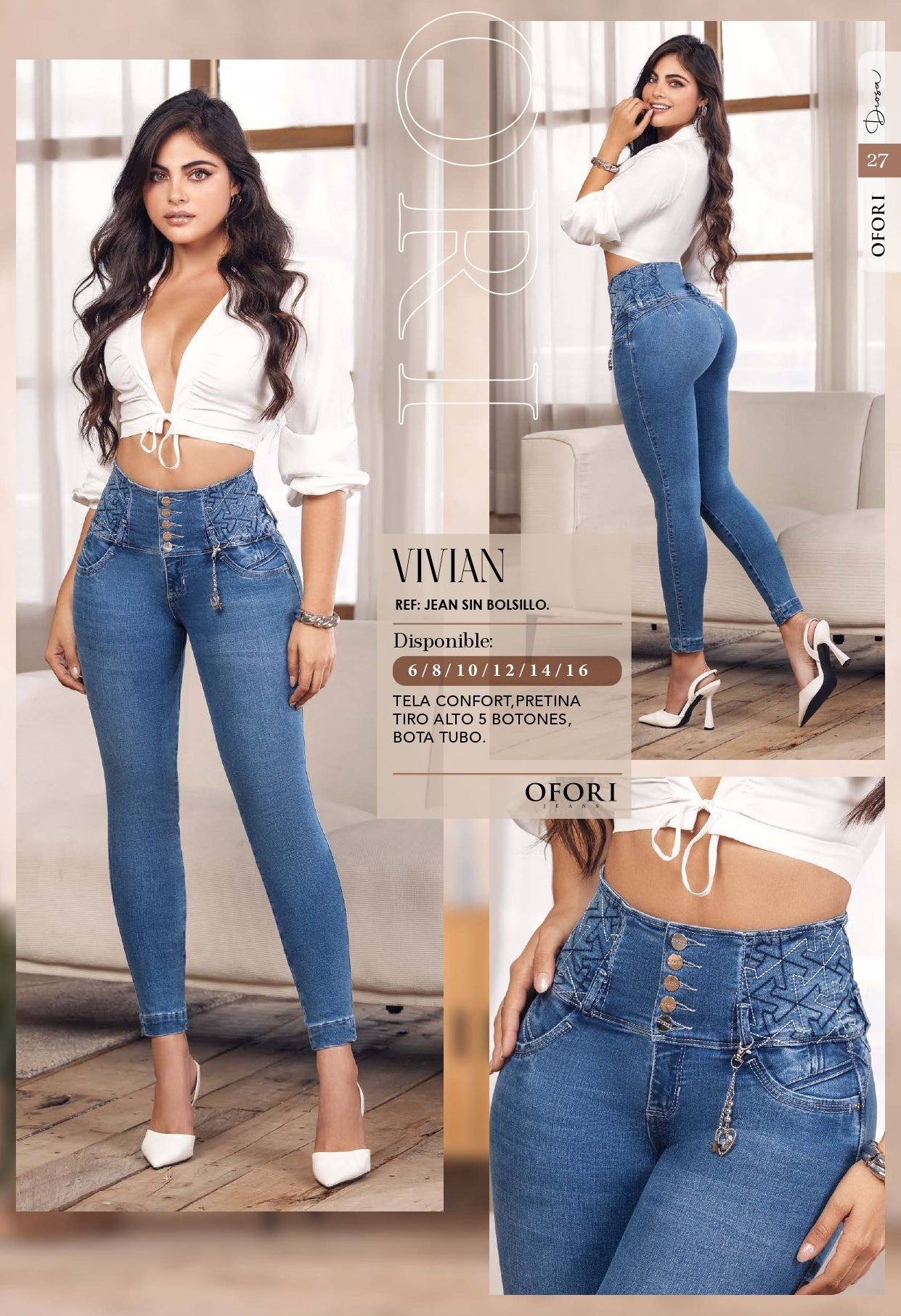 Vivian 100% Authentic Colombian Push Up Jeans - RFE Marketing Ventures