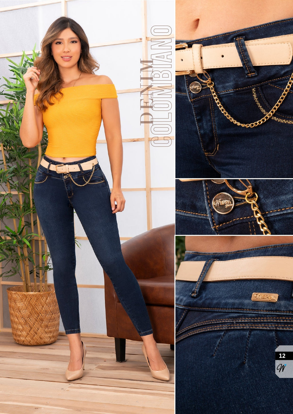 W-321 100%  Authentic Colombian Push Up Jeans (Mid Rise, Skinny Leg) - RFE Marketing Ventures