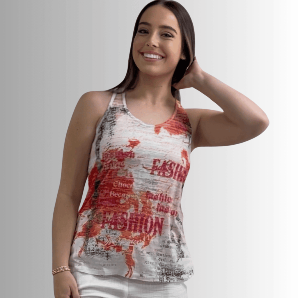 Fashion Printed Racer Back Tank - RFE Marketing Ventures