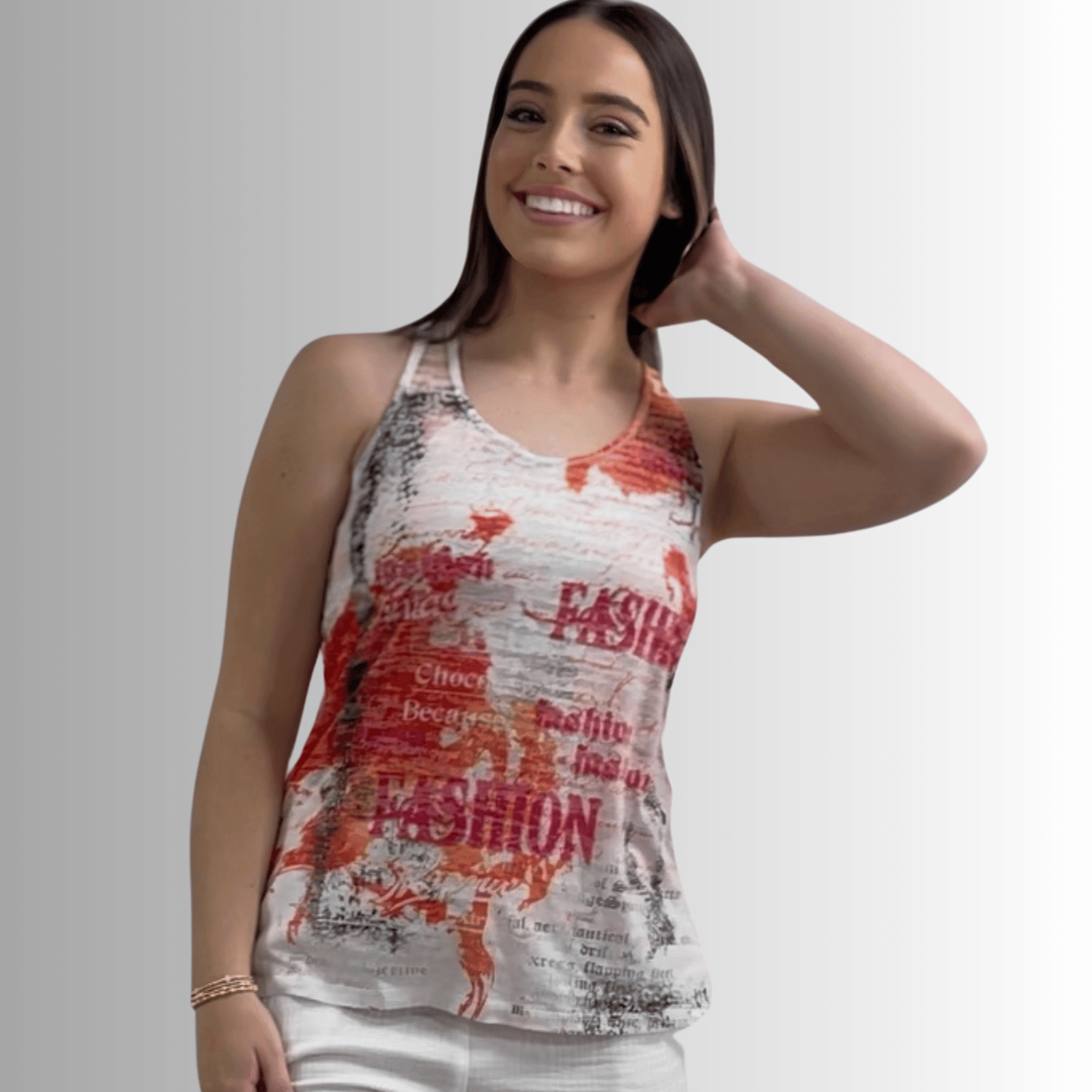 Fashion Printed Racer Back Tank - RFE Marketing Ventures