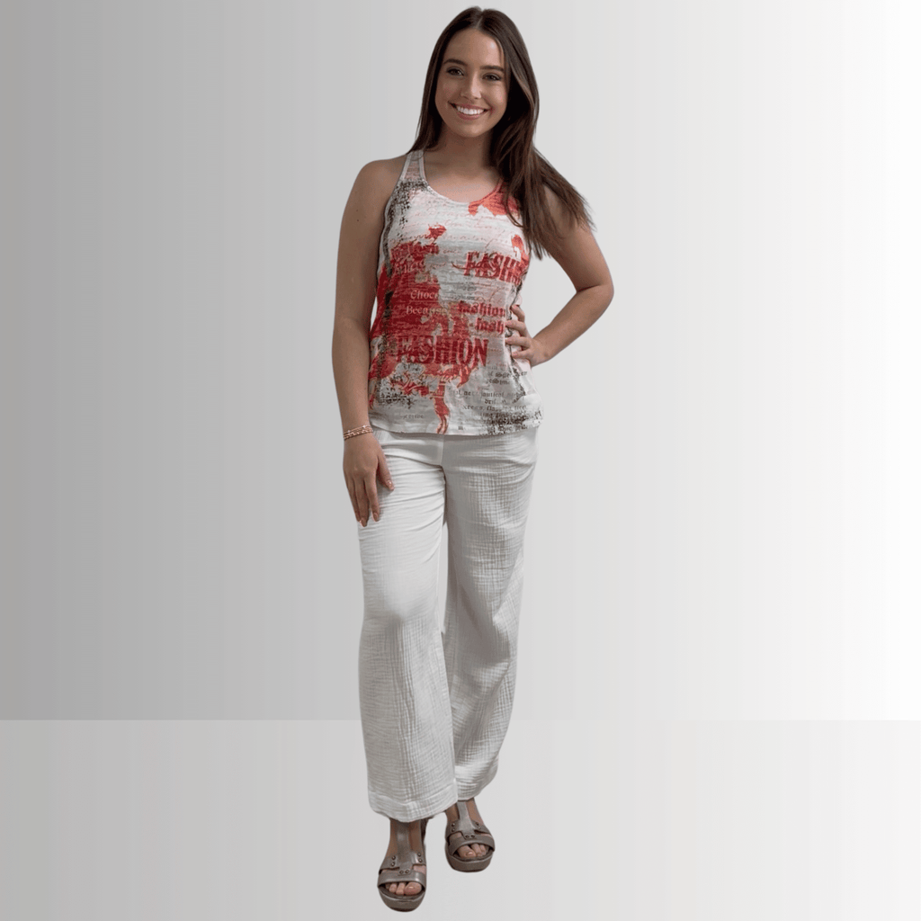 Fashion Printed Racer Back Tank - RFE Marketing Ventures