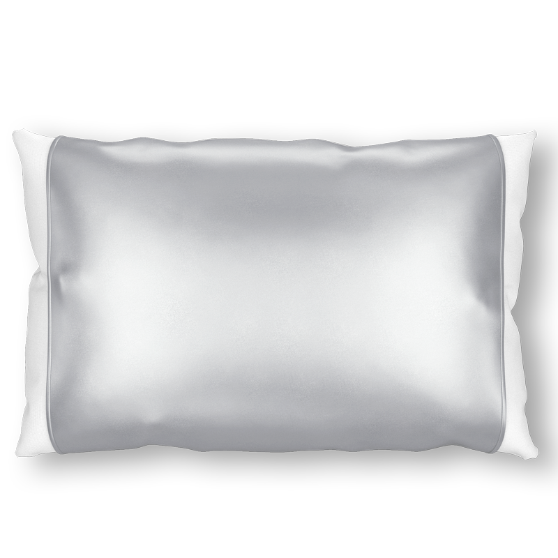 Gray Silk Pillow Sleeve for Luxurious Comfort and Skin Care