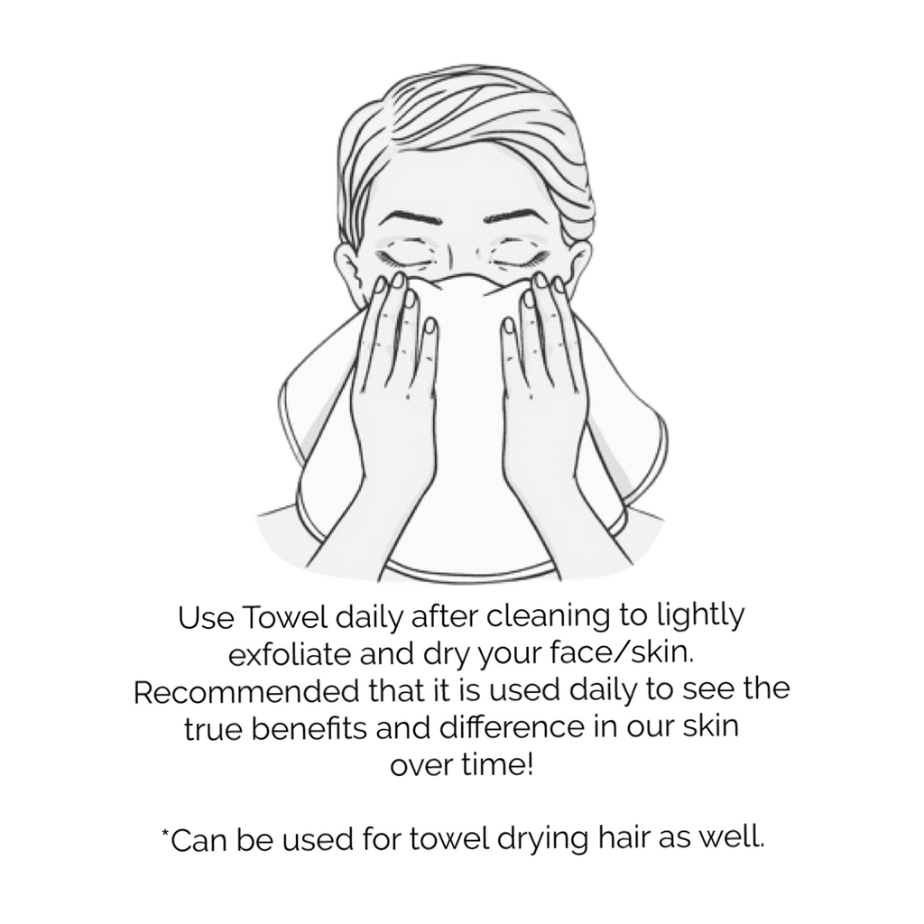 Magic Exfoliating Face Towel - 100% RAW Silk