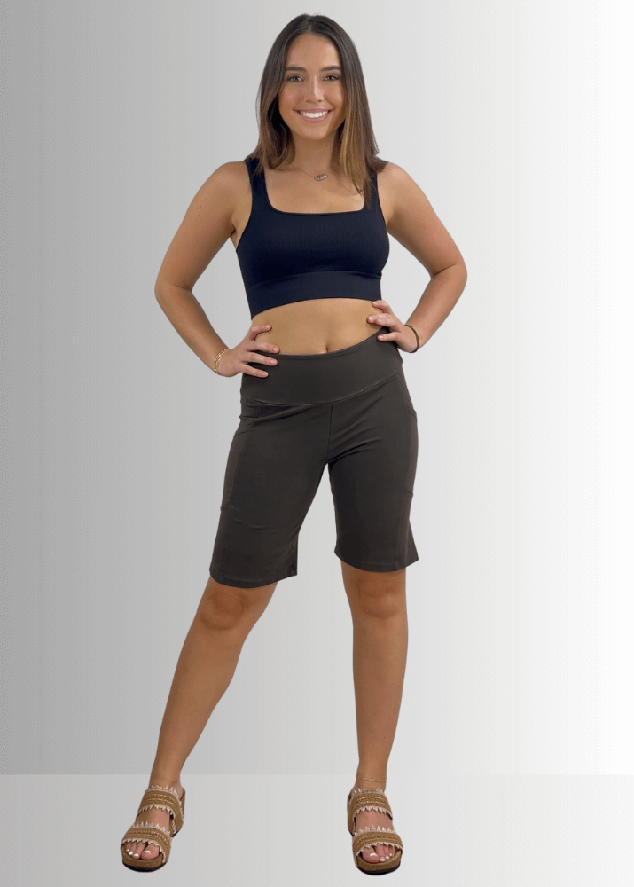 Perfect Fit Hybrid Cotton Shorts Taupe