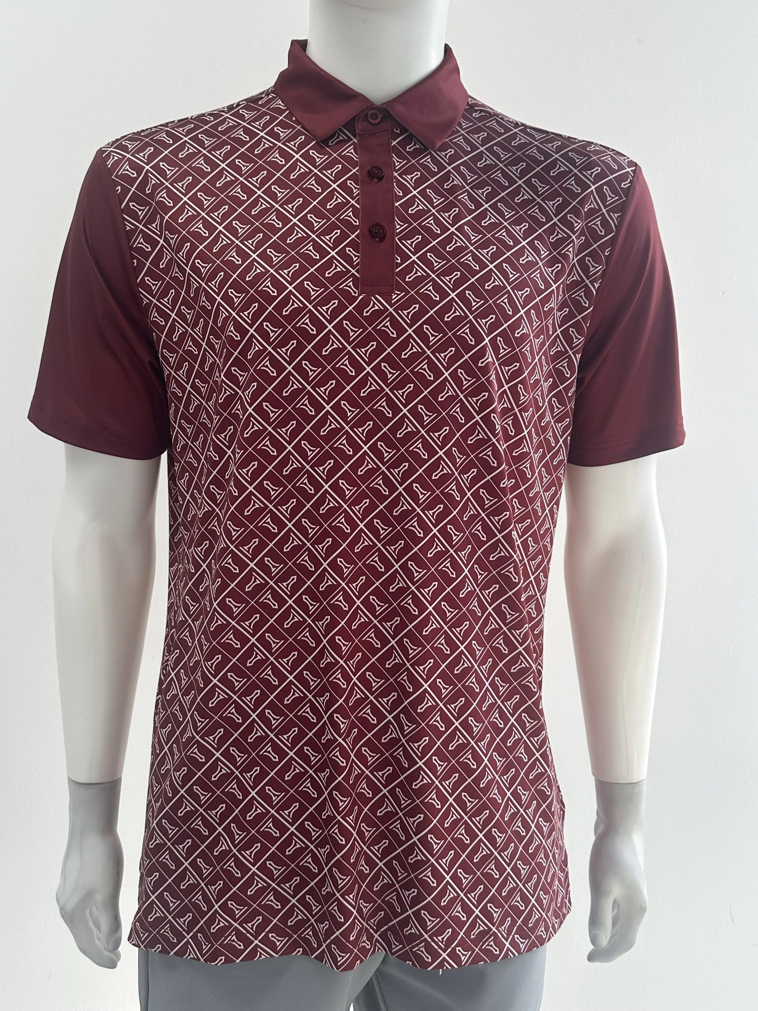 Tempo T Performance Polo Burgundy - Stylish Comfort for Active Lifestyle