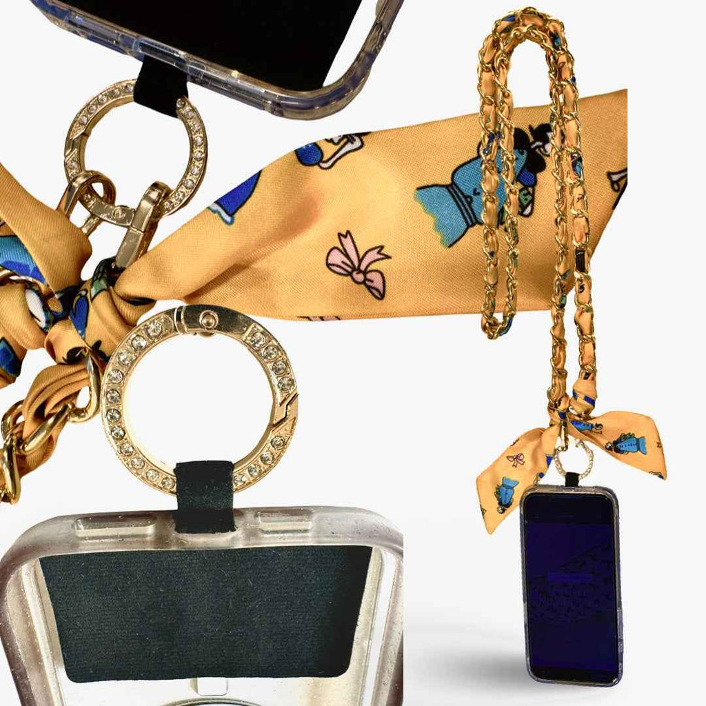 Versatile Crossbody Satin Phone Strap