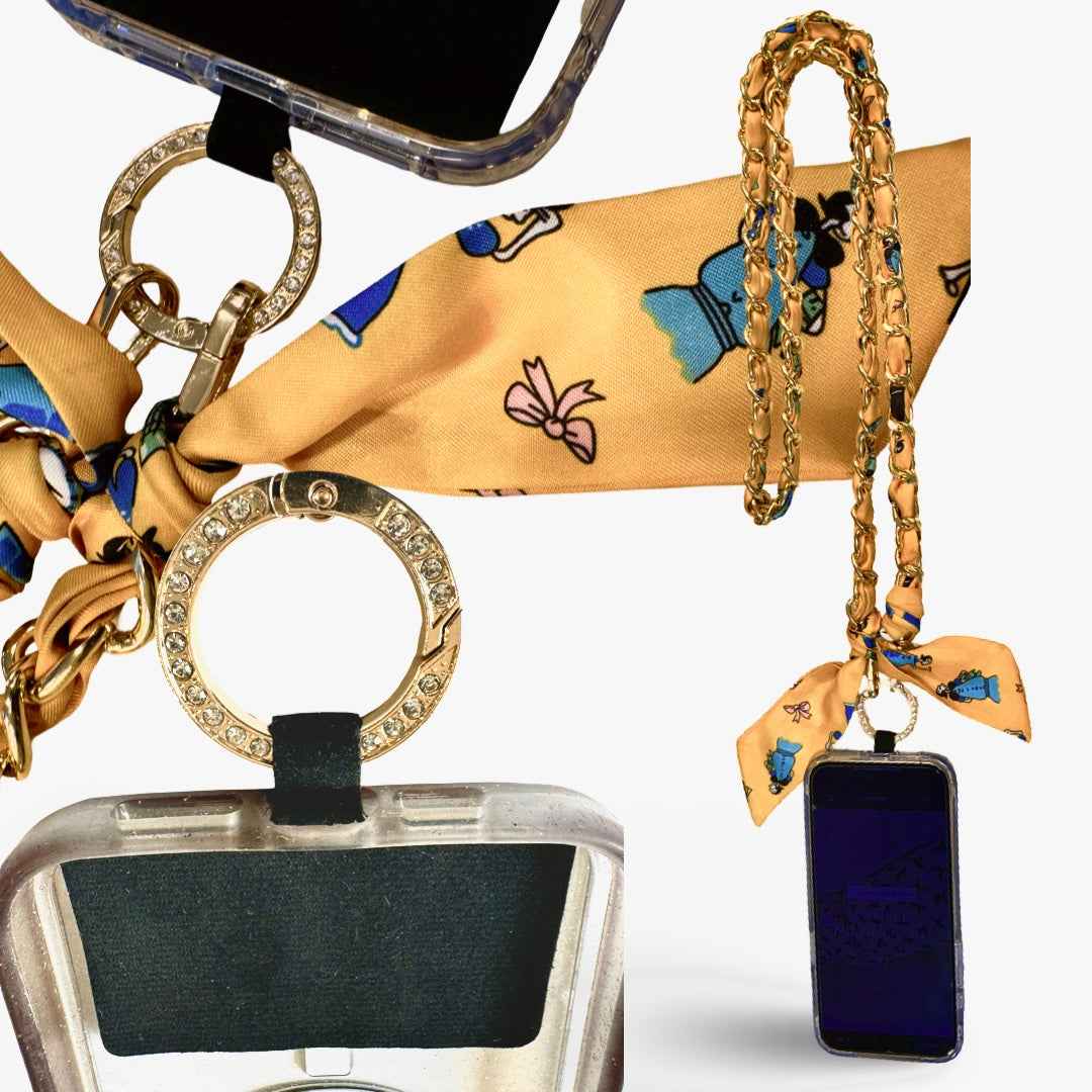 Versatile Crossbody Satin Phone Strap