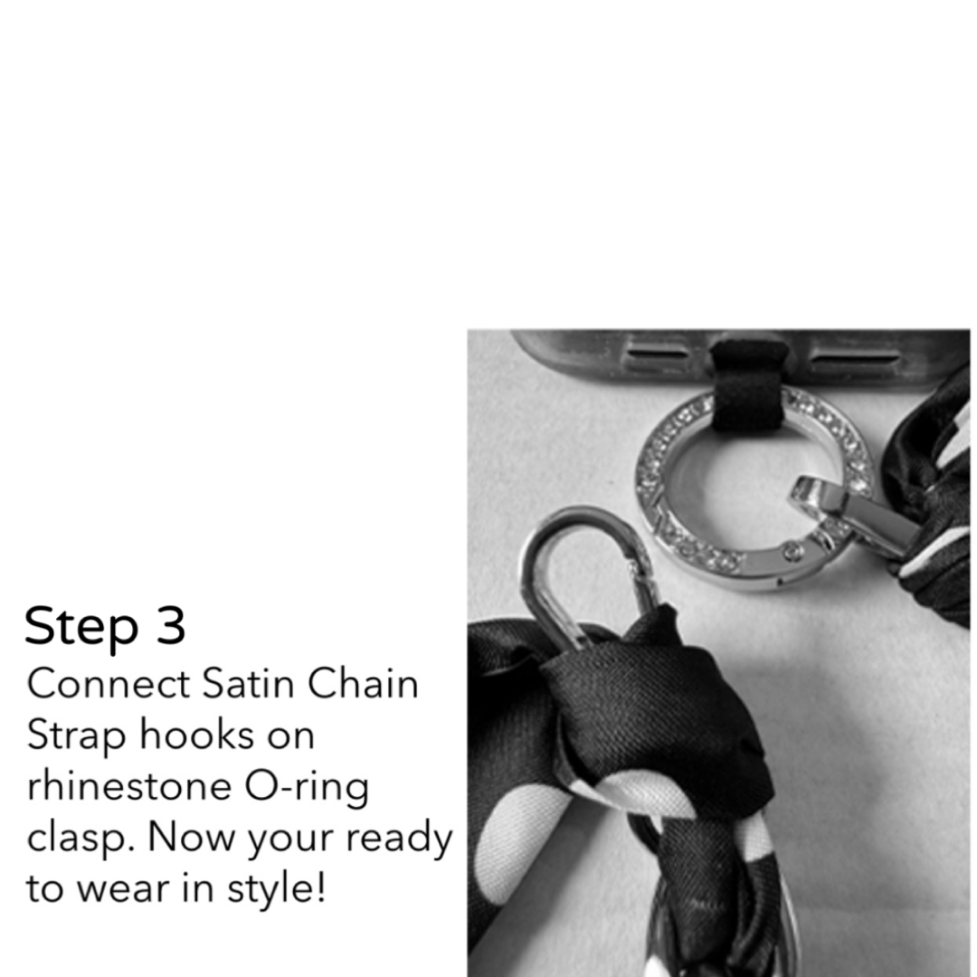 Versatile Crossbody Satin Phone Strap