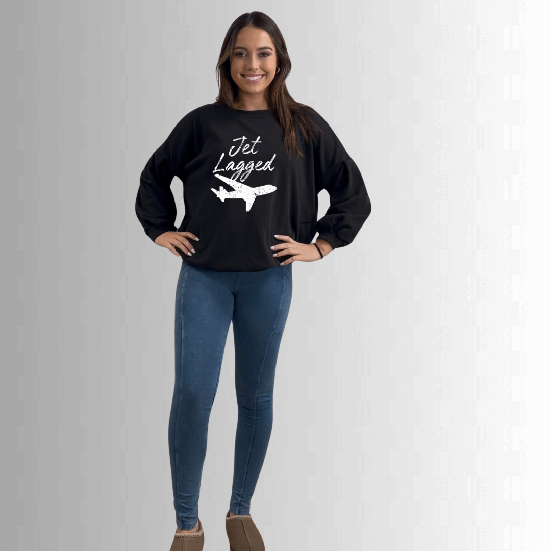 Jet Lagged Pocket Sweatshirt Made in USA - RFE Marketing Ventures