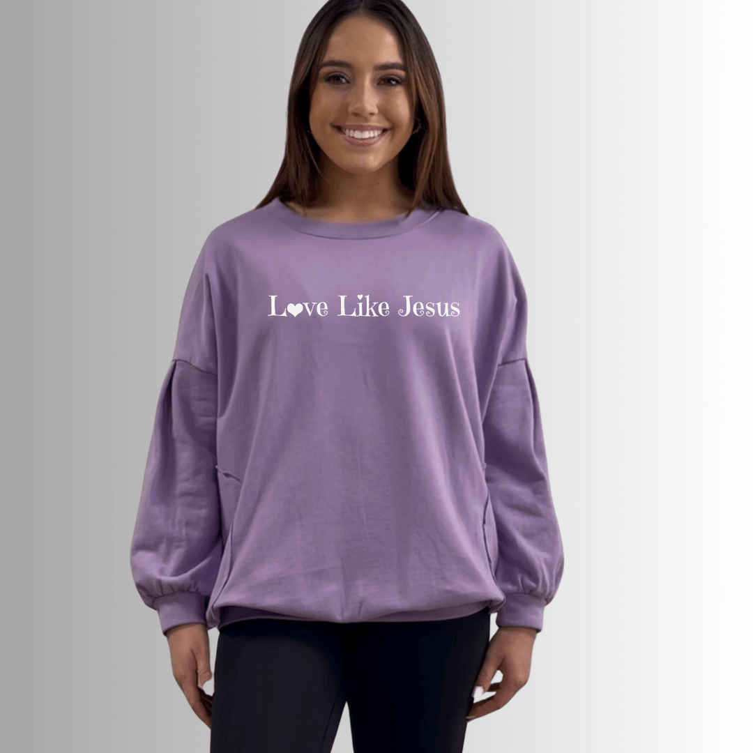 Love Like Jesus Pocket Sweatshirt Made in USA - RFE Marketing Ventures