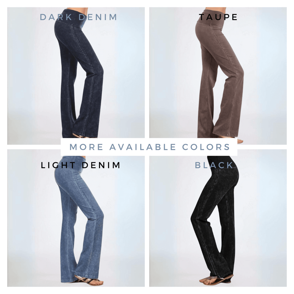 Bootcut Flare Jeggings - Mineral Washed and Made in USA