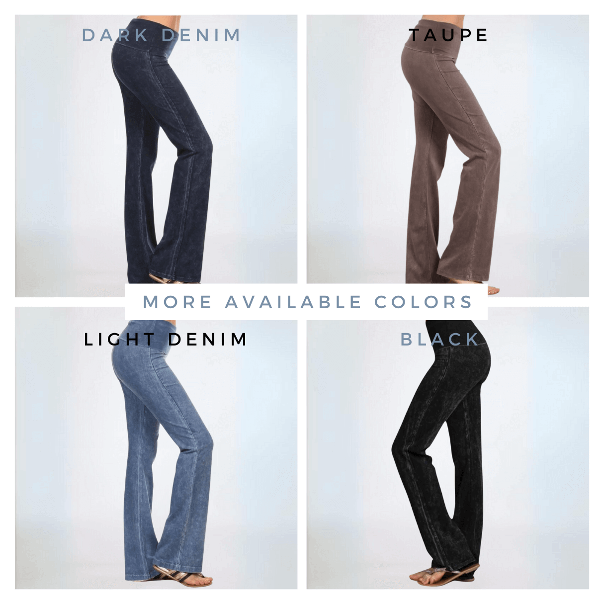 Bootcut Flare Jeggings - Mineral Washed and Made in USA