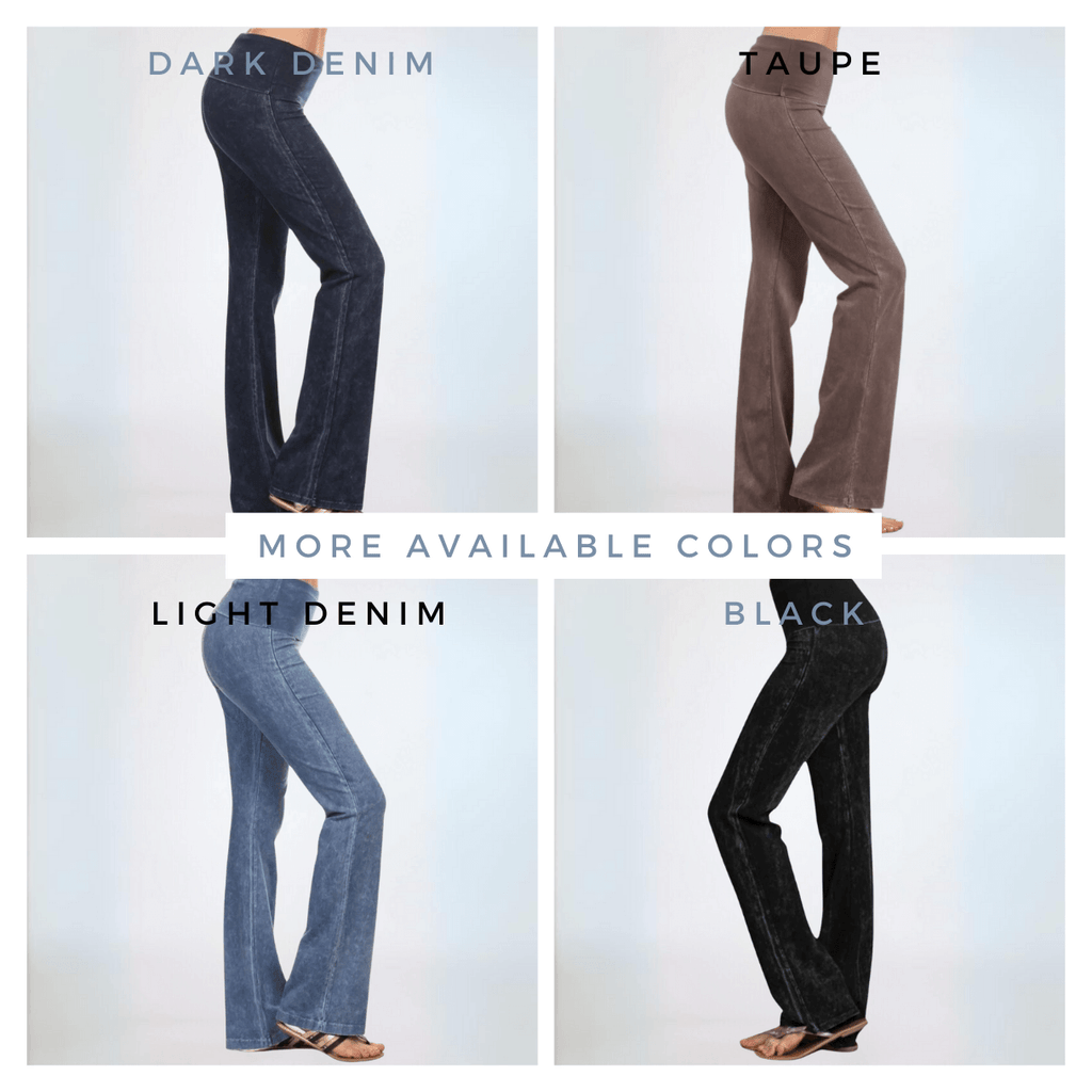 Black Bootcut Yoga Pants - Premium Lounge Wear Made in USA