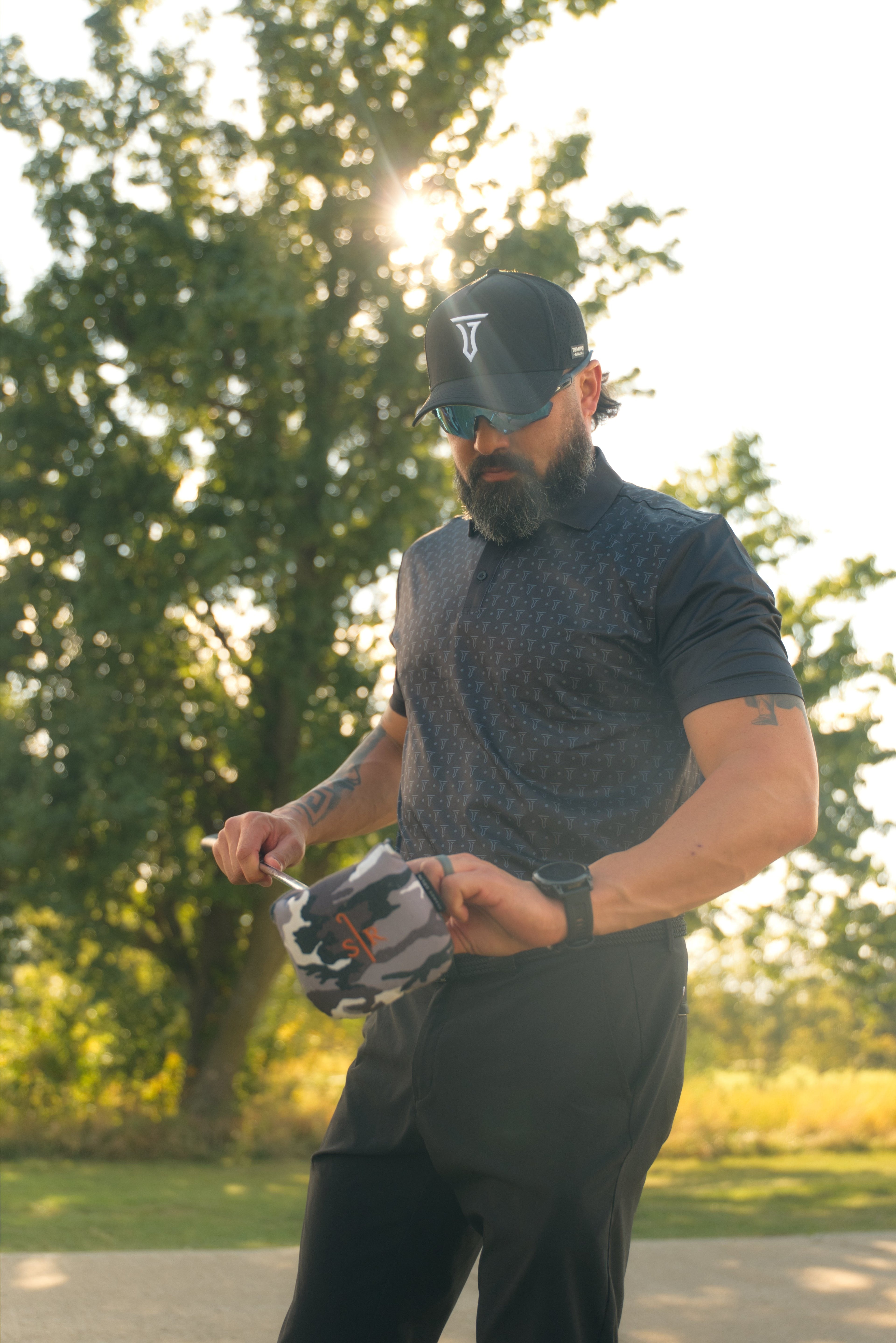 Tempo T Performance Polo Black - Elevate Your Style and Comfort
