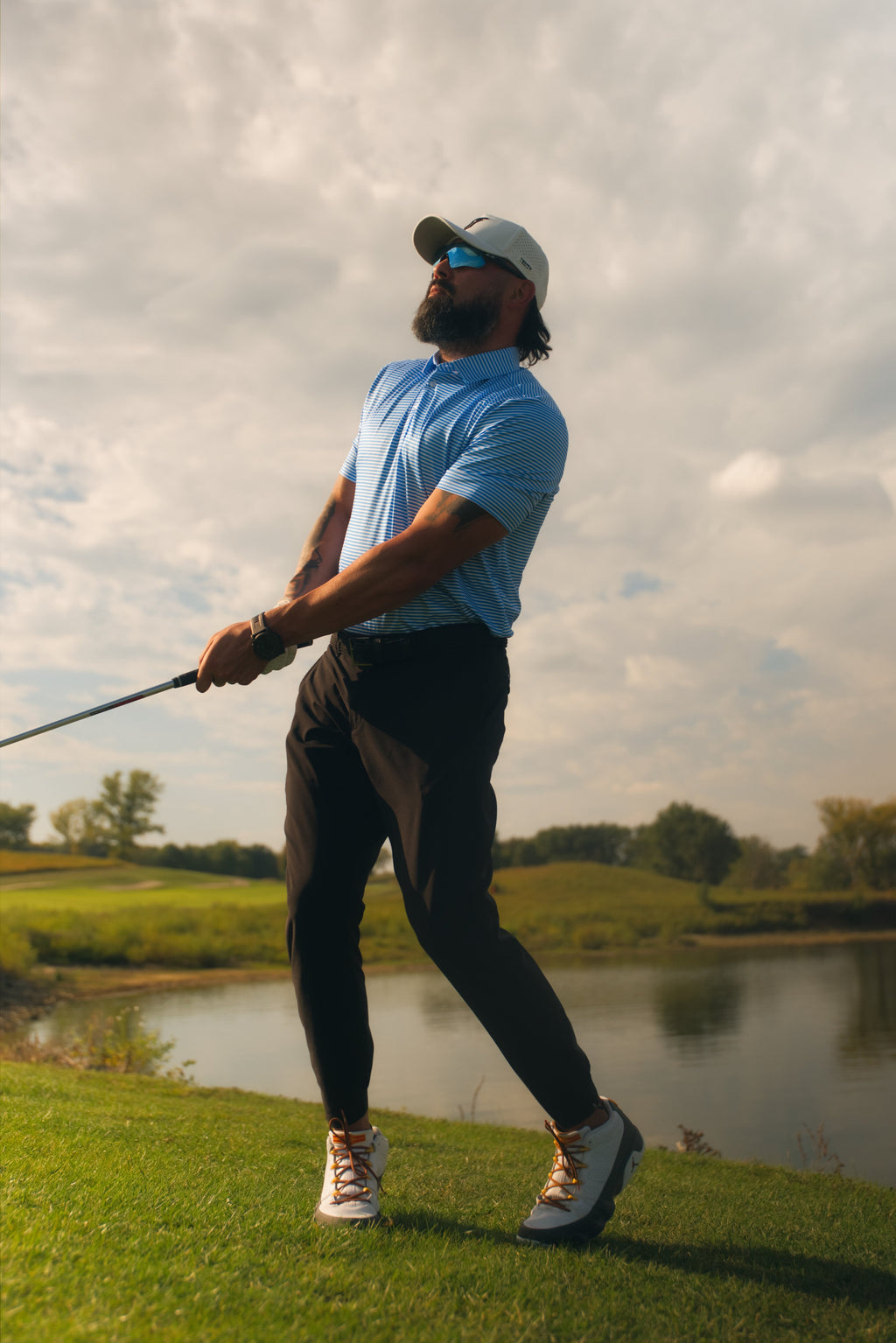 Summer Performance Polo with Stripes - Ultimate Comfort and Style