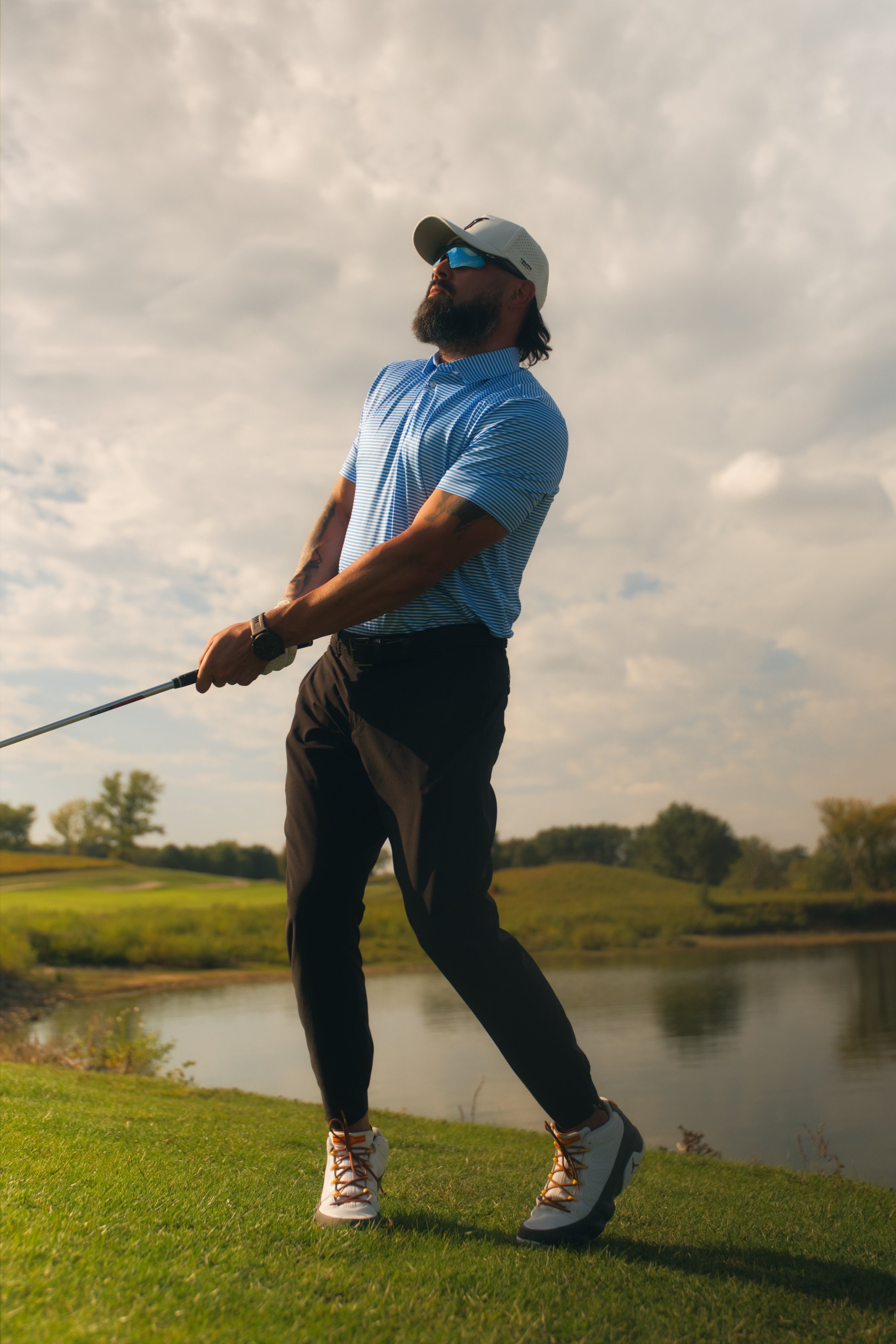 Summer Performance Polo with Stripes - Ultimate Comfort and Style