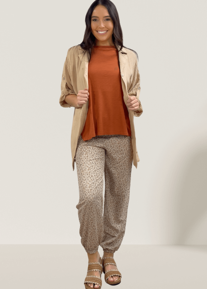 Rachel Cotton Gauze Button Down Top for Effortless Style